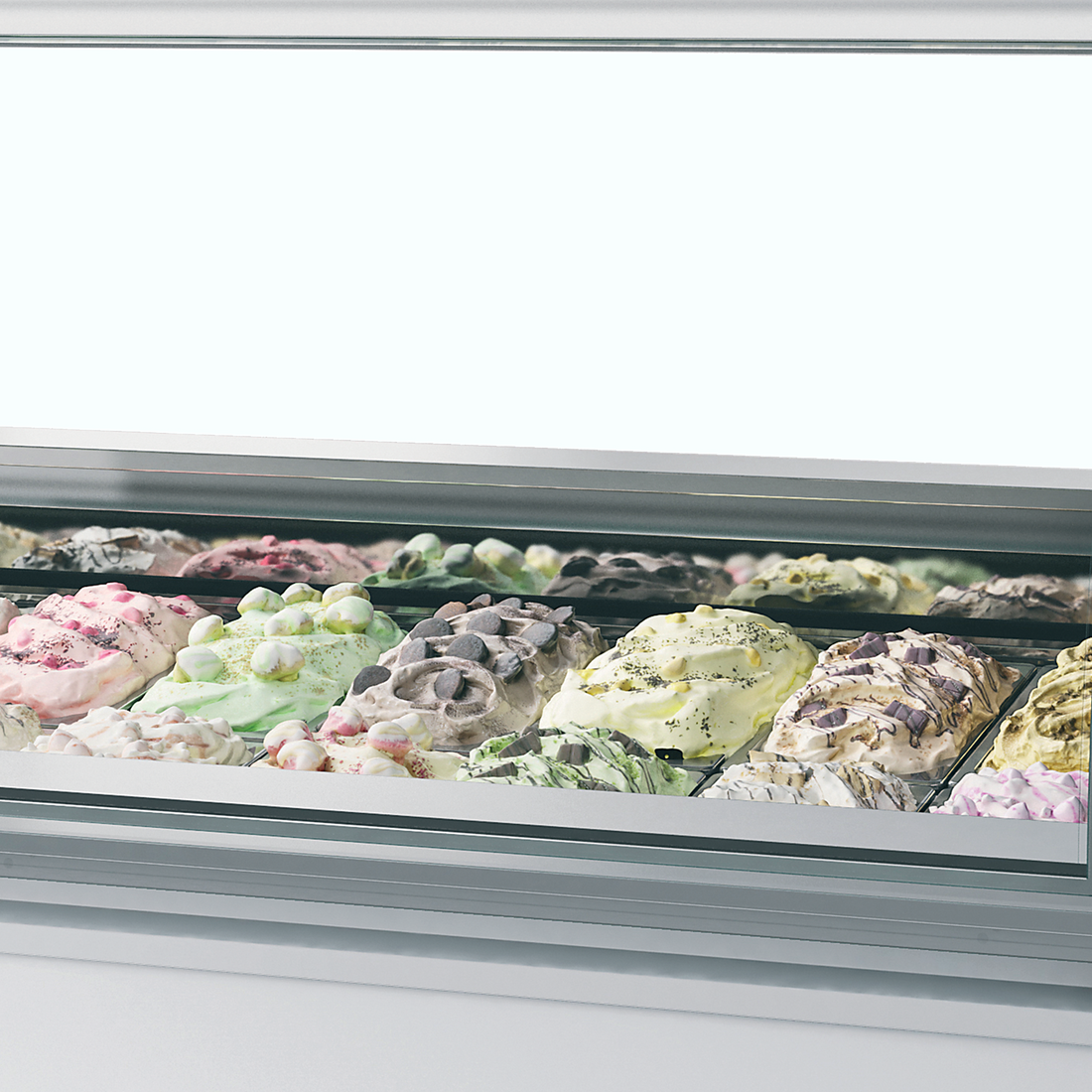 Ventilated Scoop Ice Cream Display - MILLENNIUM LX20