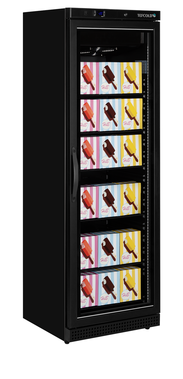 Glass Door Display Freezer - UF400VG BLACK
