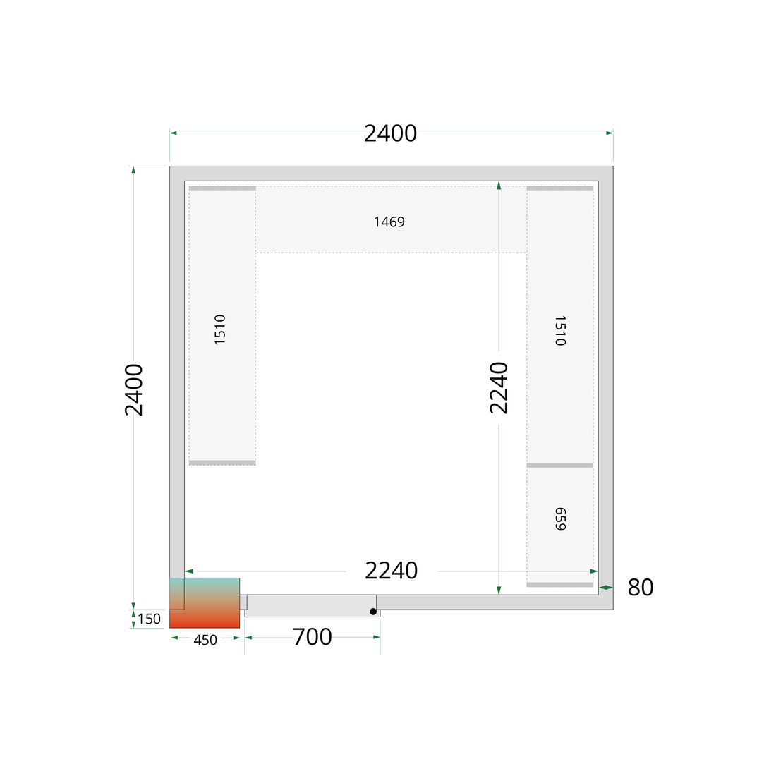 CRPF2424 - CRPF2424 Shelf Kit