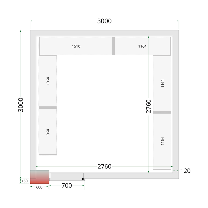 CRNF3030 - Shelf Rack System Kit