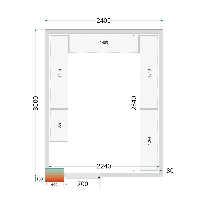 CRPF2430 - Shelf Rack System Kit