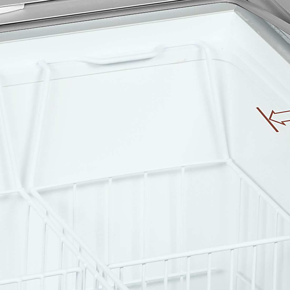 Sliding Curved Glass Lid Chest Freezer - IC301SCEB
